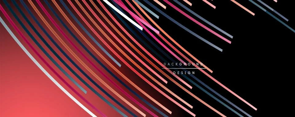 Abstract colorful lines vector background. Internet, big data and technology イラスト素材