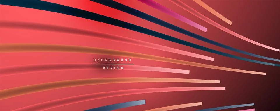 Abstract colorful lines vector background. Internet, big data and technology Stock Illustration