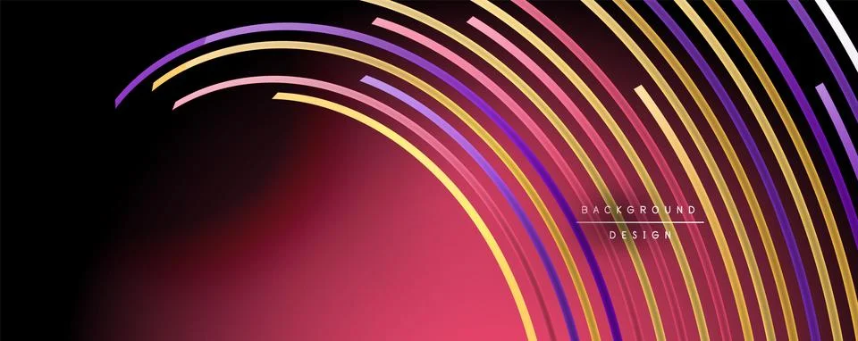 Abstract colorful lines vector background. Internet, big data and technology Stock Illustration