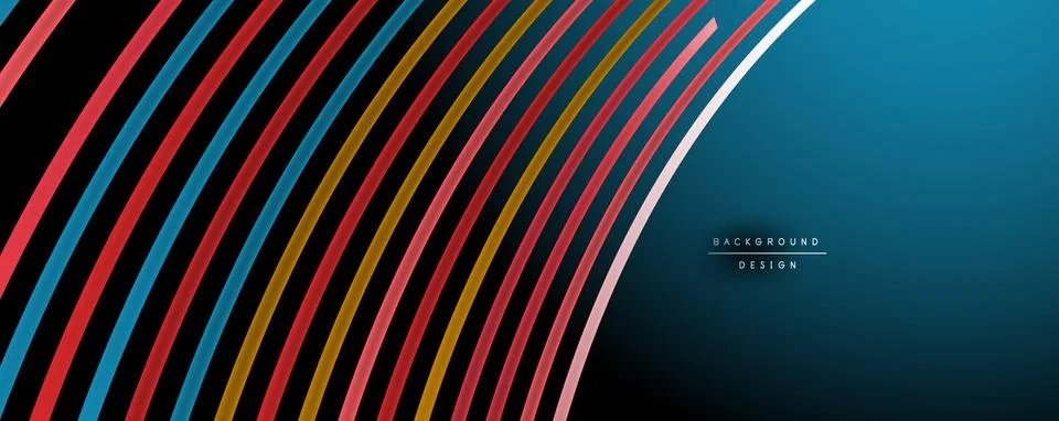 Abstract colorful lines vector background. Internet, big data and technology イラスト素材