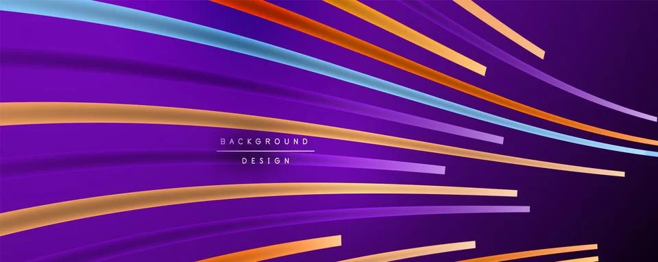 Abstract colorful lines vector background. Internet, big data and technology Stock Illustration