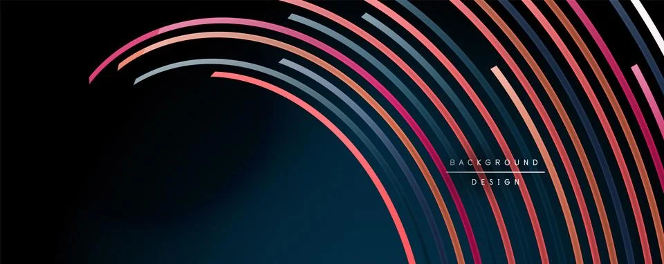 Abstract colorful lines vector background. Internet, big data and technology イラスト素材