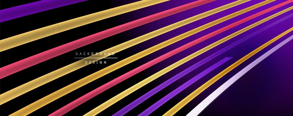 Abstract colorful lines vector background. Internet, big data and technology イラスト素材