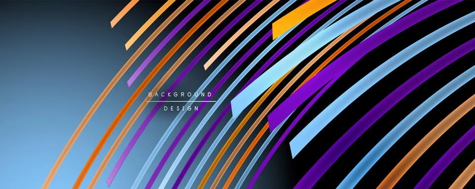 Abstract colorful lines vector background. Internet, big data and technology Stock Illustration