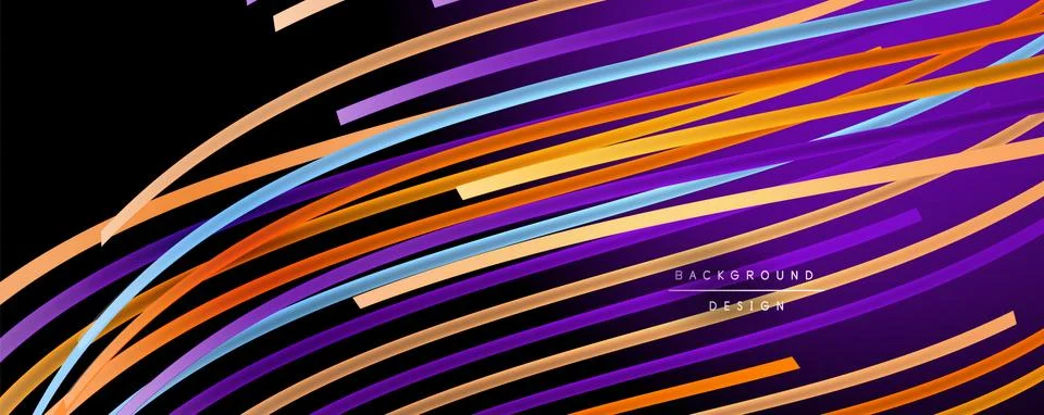 Abstract colorful lines vector background. Internet, big data and technology イラスト素材