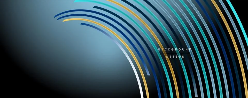 Abstract colorful lines vector background. Internet, big data and technology Stock Illustration