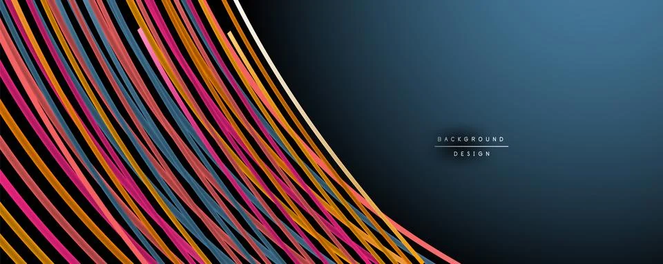 Abstract colorful lines vector background. Internet, big data and technology 스톡 일러스트