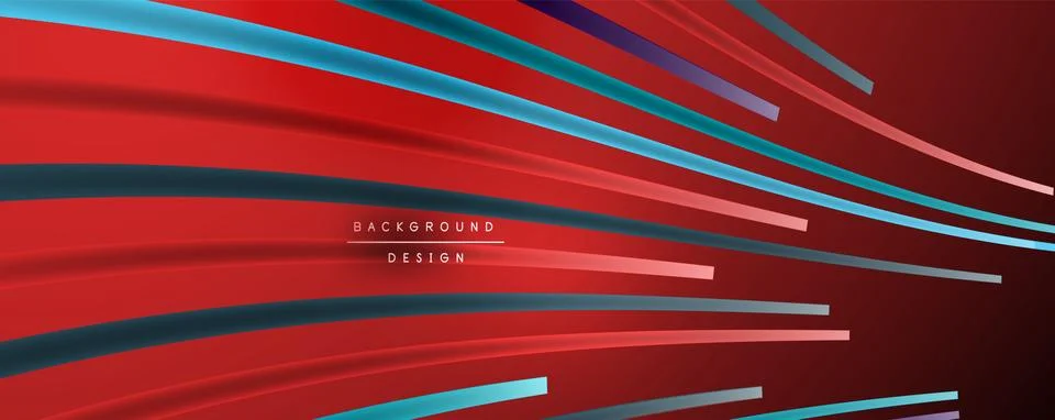 Abstract colorful lines vector background. Internet, big data and technology Stockillustratie