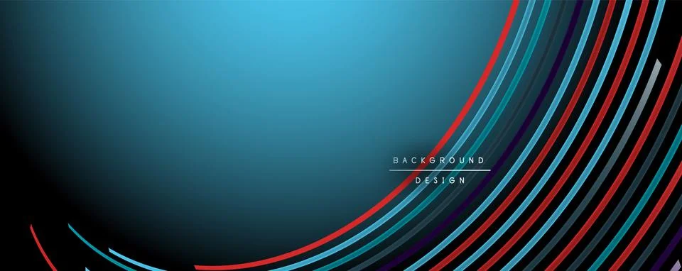 Abstract colorful lines vector background. Internet, big data and technology Stock Illustration