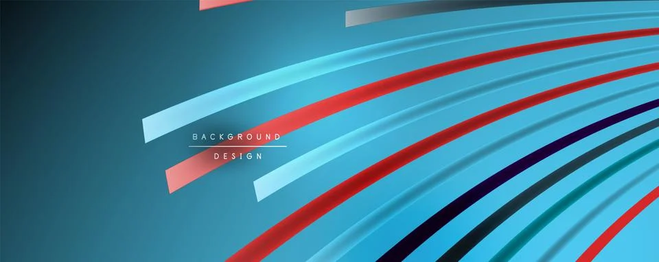Abstract colorful lines vector background. Internet, big data and technology Stock Illustration