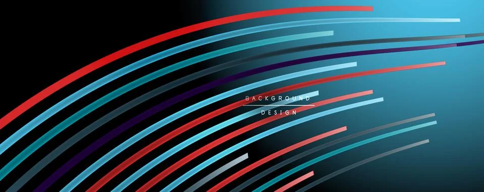 Abstract colorful lines vector background. Internet, big data and technology イラスト素材