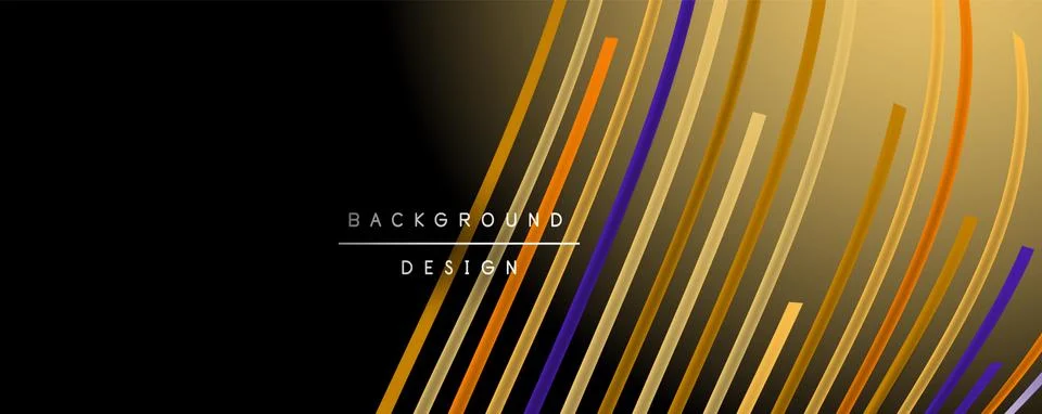 Abstract colorful lines vector background. Internet, big data and technology Stock Illustration