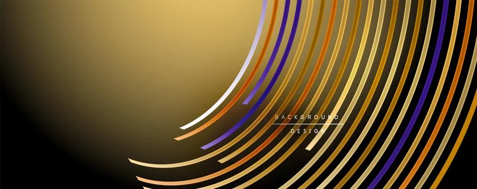 Abstract colorful lines vector background. Internet, big data and technology イラスト素材