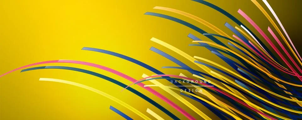 Abstract colorful lines vector background. Internet, big data and technology 스톡 일러스트