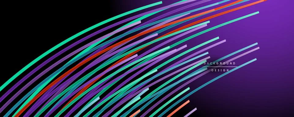 Abstract colorful lines vector background. Internet, big data and technology イラスト素材
