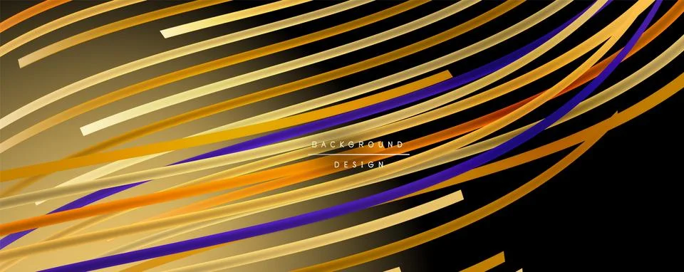 Abstract colorful lines vector background. Internet, big data and technology Stock Illustration