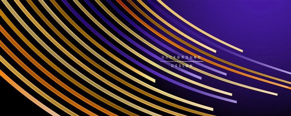 Abstract colorful lines vector background. Internet, big data and technology Stock Illustration