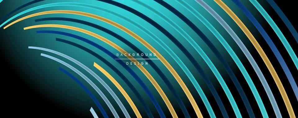 Abstract colorful lines vector background. Internet, big data and technology イラスト素材