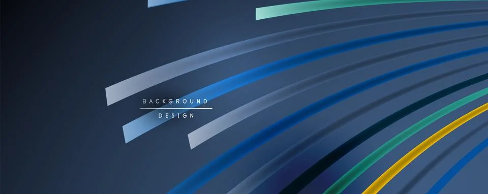 Abstract colorful lines vector background. Internet, big data and technology Stock Illustration