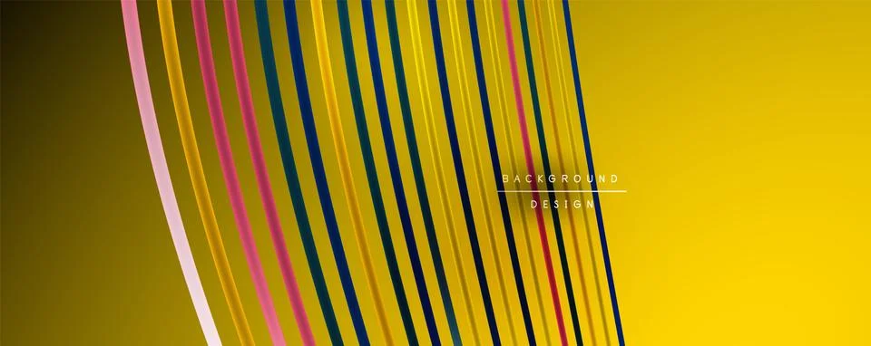 Abstract colorful lines vector background. Internet, big data and technology イラスト素材