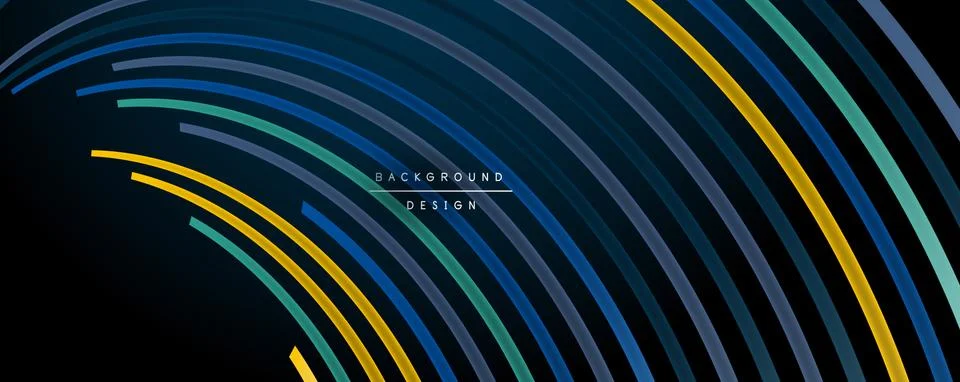 Abstract colorful lines vector background. Internet, big data and technology イラスト素材