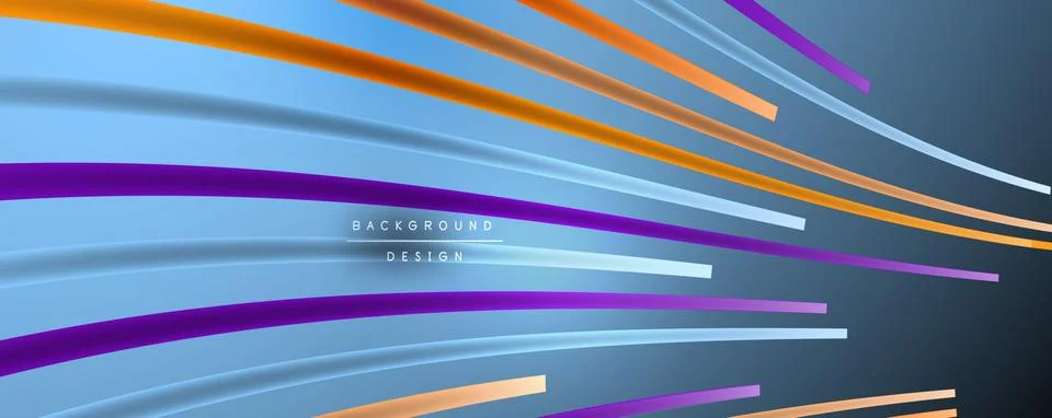 Abstract colorful lines vector background. Internet, big data and technology Stock Illustration