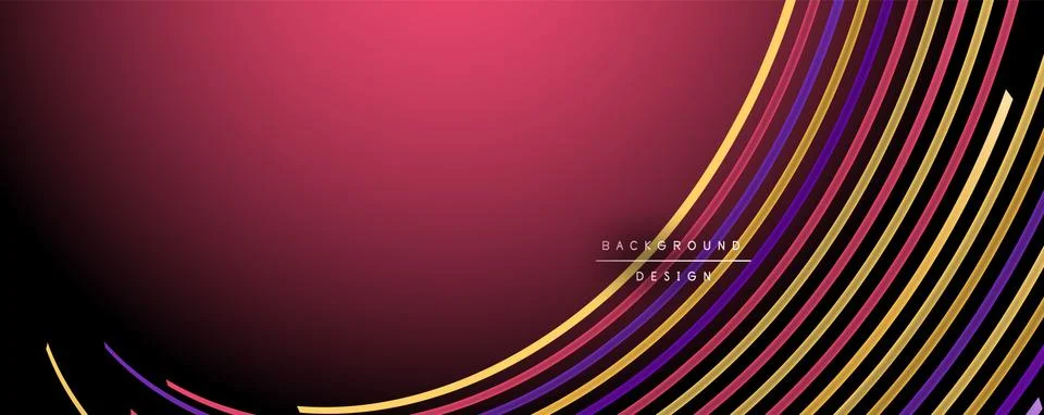 Abstract colorful lines vector background. Internet, big data and technology Stock Illustration