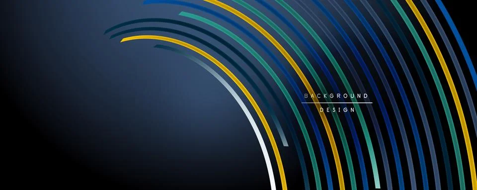 Abstract colorful lines vector background. Internet, big data and technology イラスト素材