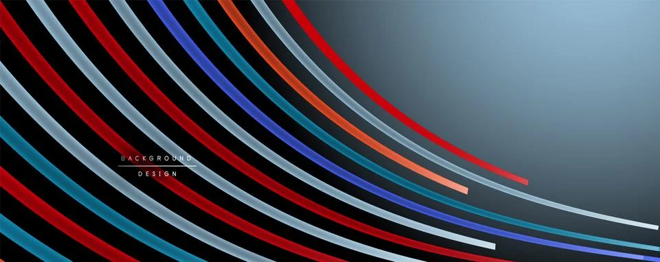 Abstract colorful lines vector background. Internet, big data and technology イラスト素材