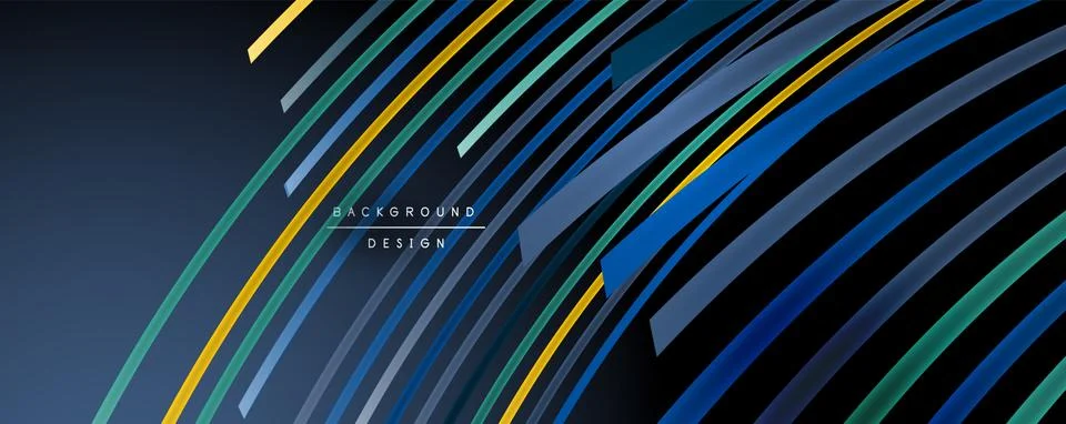 Abstract colorful lines vector background. Internet, big data and technology イラスト素材
