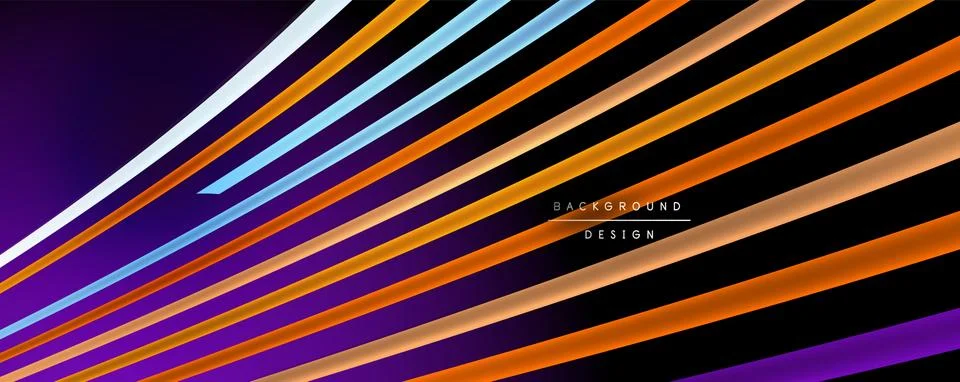 Abstract colorful lines vector background. Internet, big data and technology Stockillustratie