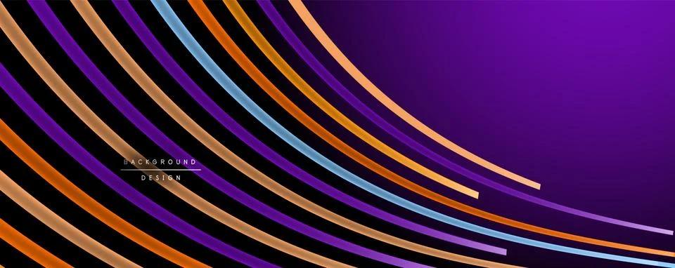 Abstract colorful lines vector background. Internet, big data and technology 스톡 일러스트