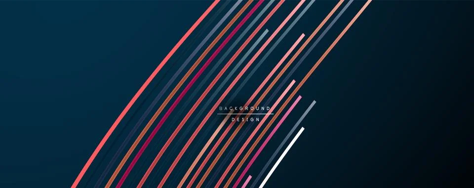Abstract colorful lines vector background. Internet, big data and technology 스톡 일러스트