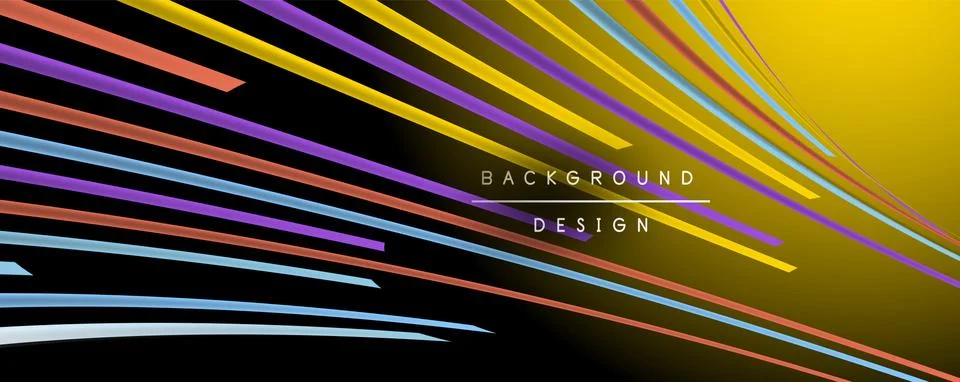Abstract colorful lines vector background. Internet, big data and technology イラスト素材