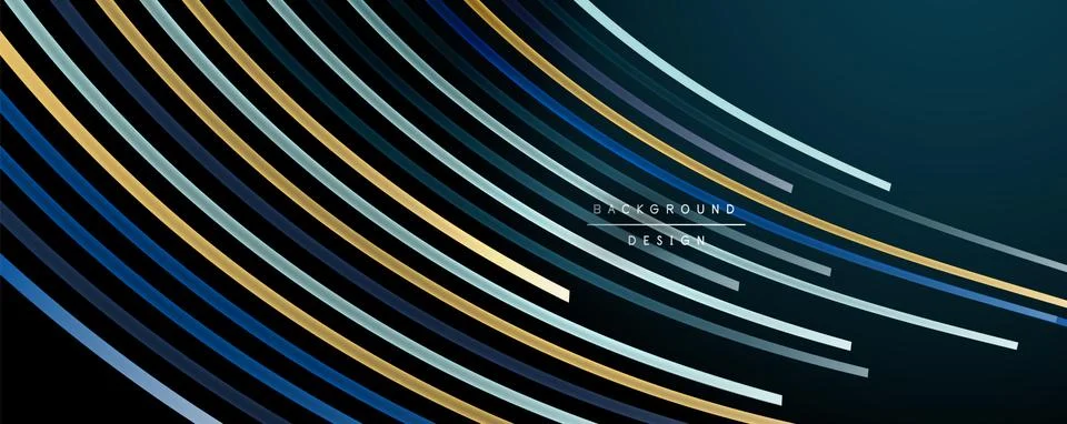 Abstract colorful lines vector background. Internet, big data and technology Stock Illustration
