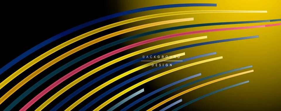 Abstract colorful lines vector background. Internet, big data and technology イラスト素材