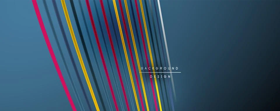 Abstract colorful lines vector background. Internet, big data and technology Stock Illustration