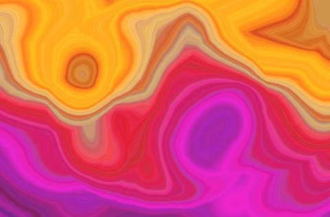Abstract colorful liquid background with waves Stockillustratie