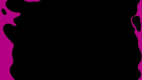 Abstract colorful liquid blob animation with smooth organic shapes morphing and Stock Footage 345833872