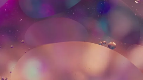 Abstract Colorful Liquid Bubbles and Glowing Pastel Gradients Stock Footage 346747124