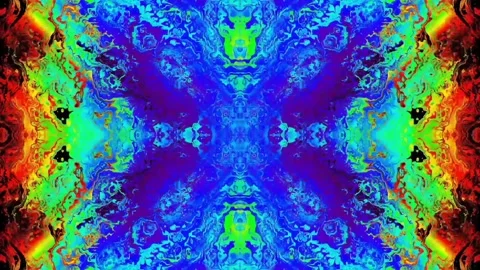 Abstract colorful liquid flow motion background Stock Footage 337323392