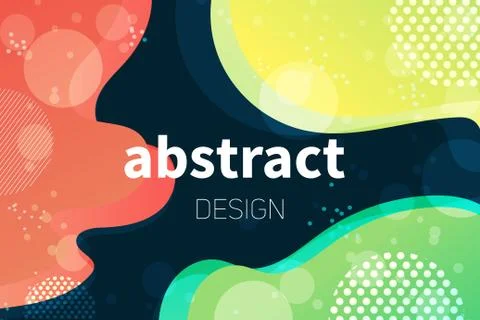 Abstract colorful liquid shape vector background s Stock Illustration