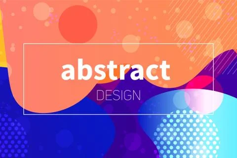 Abstract colorful liquid shape vector background s Stock Illustration