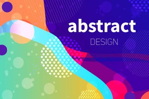 Abstract colorful liquid shape vector background s Stock Illustration