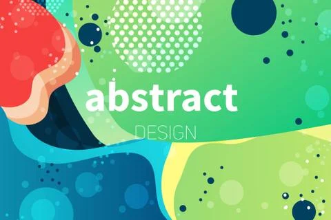 Abstract colorful liquid shape vector background s Stock Illustration