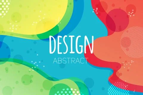 Abstract colorful liquid shape vector background s Stock Illustration