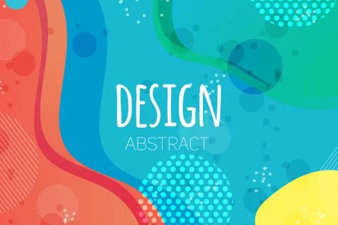 Abstract colorful liquid shape vector background s Stock Illustration