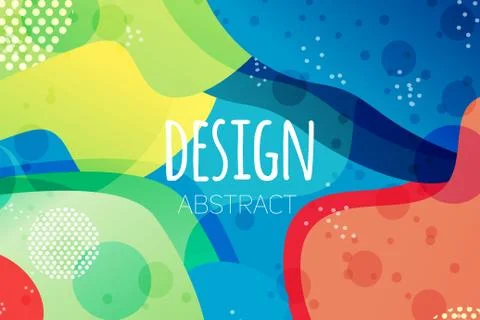 Abstract colorful liquid shape vector background s Stock Illustration