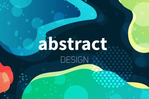 Abstract colorful liquid shape vector background s Stock Illustration