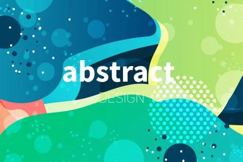 Abstract colorful liquid shape vector background s Stock Illustration